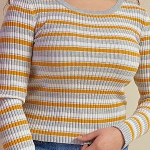 Garage Clothing striped long sleeve top